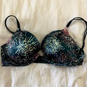 Cute yet sexy fireworks push up bra (34C)
